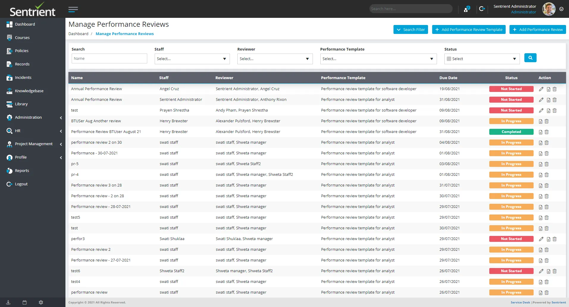 Performance Management System