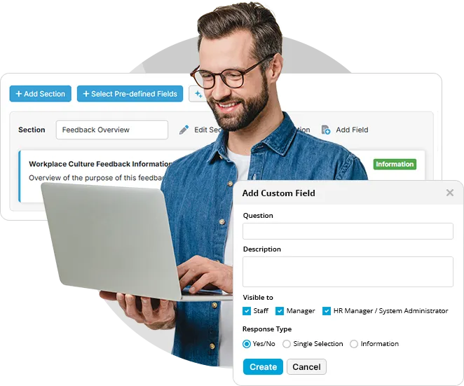Customisable incident reporting forms tailored to organisational requirements